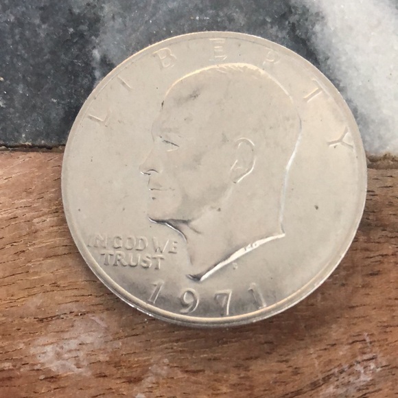 Eisenhower D clad 1971 dollar - Picture 2 of 5